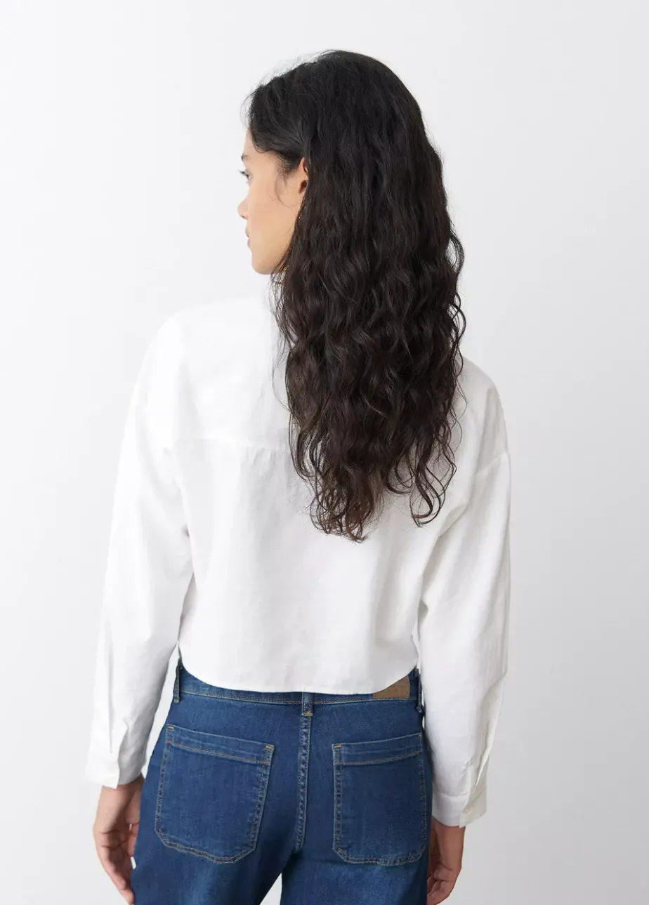 Mujer Brownie Spain Camisas Y Blusas-Camisa Cropped Lisa Bolsillo