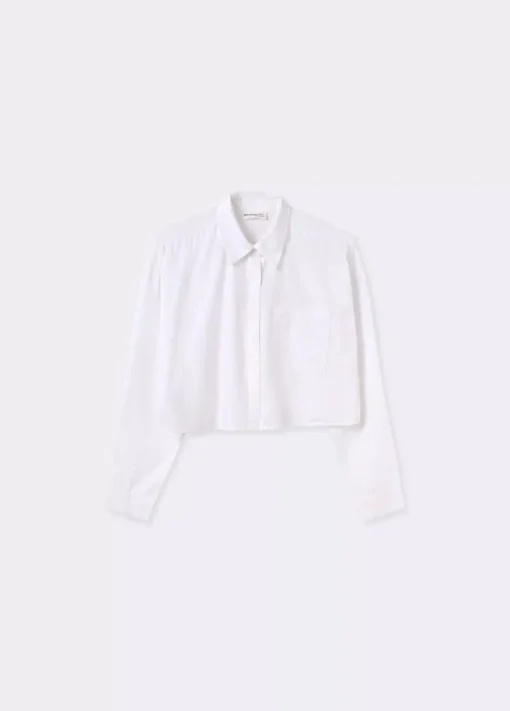 Mujer Brownie Spain Camisas Y Blusas-Camisa Cropped Lisa Bolsillo