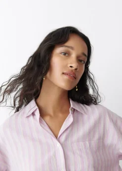 Mujer Brownie Spain Camisas Y Blusas-Camisa Cropped Rayas