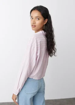 Mujer Brownie Spain Camisas Y Blusas-Camisa Cropped Rayas