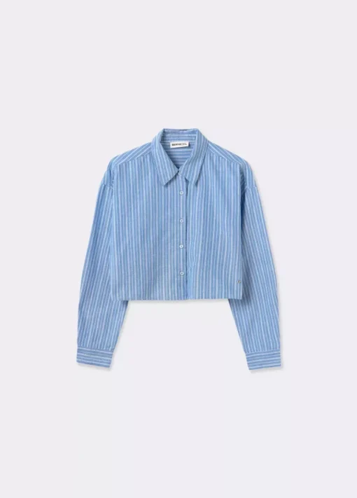Mujer Brownie Spain Camisas Y Blusas-Camisa Cropped Rayas