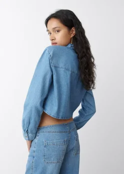 Mujer Brownie Spain Camisas Y Blusas-Camisa Denim Cropped