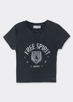 Mujer Brownie Spain Camisetas-Camiseta Babyt Print