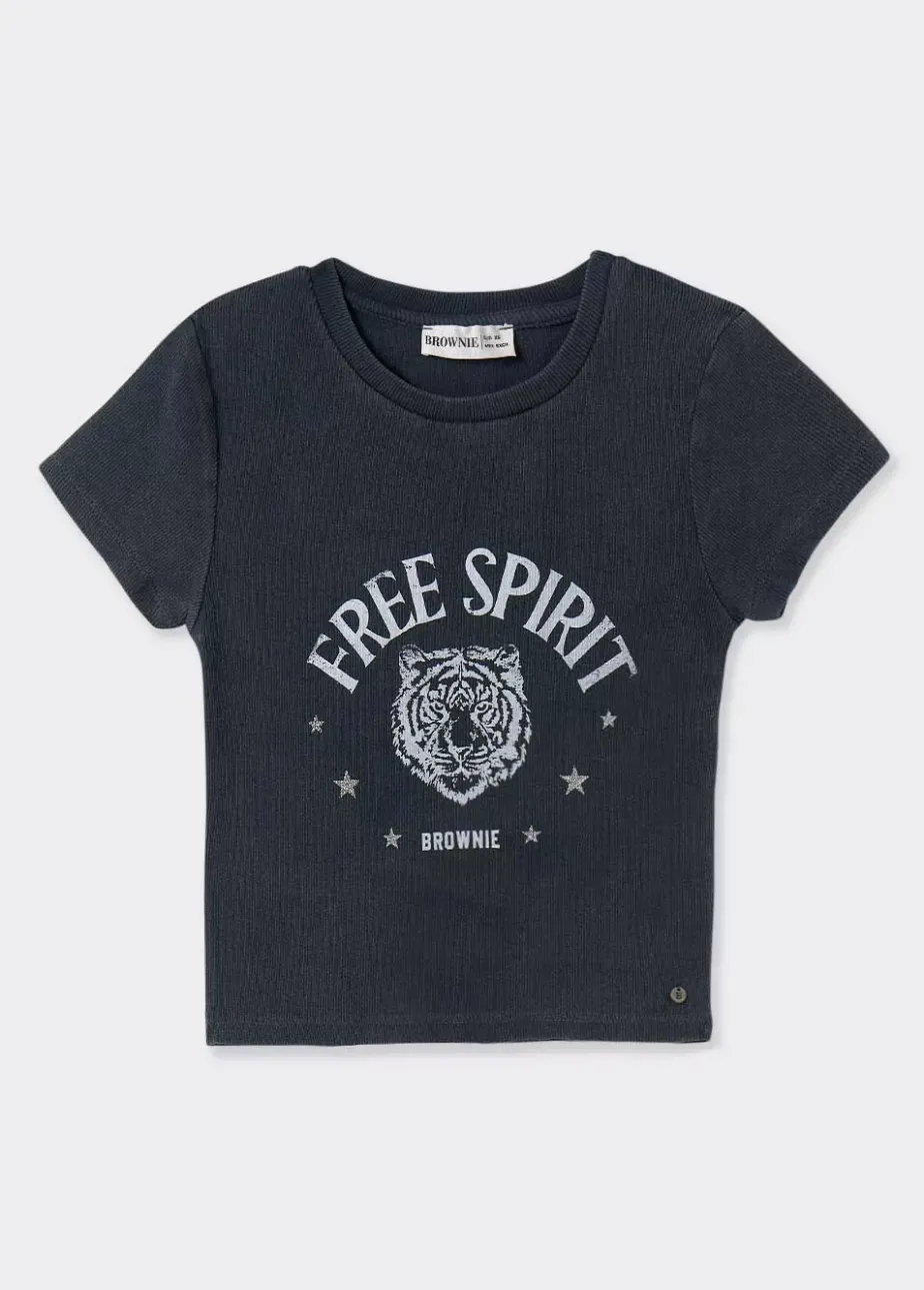Mujer Brownie Spain Camisetas-Camiseta Babyt Print