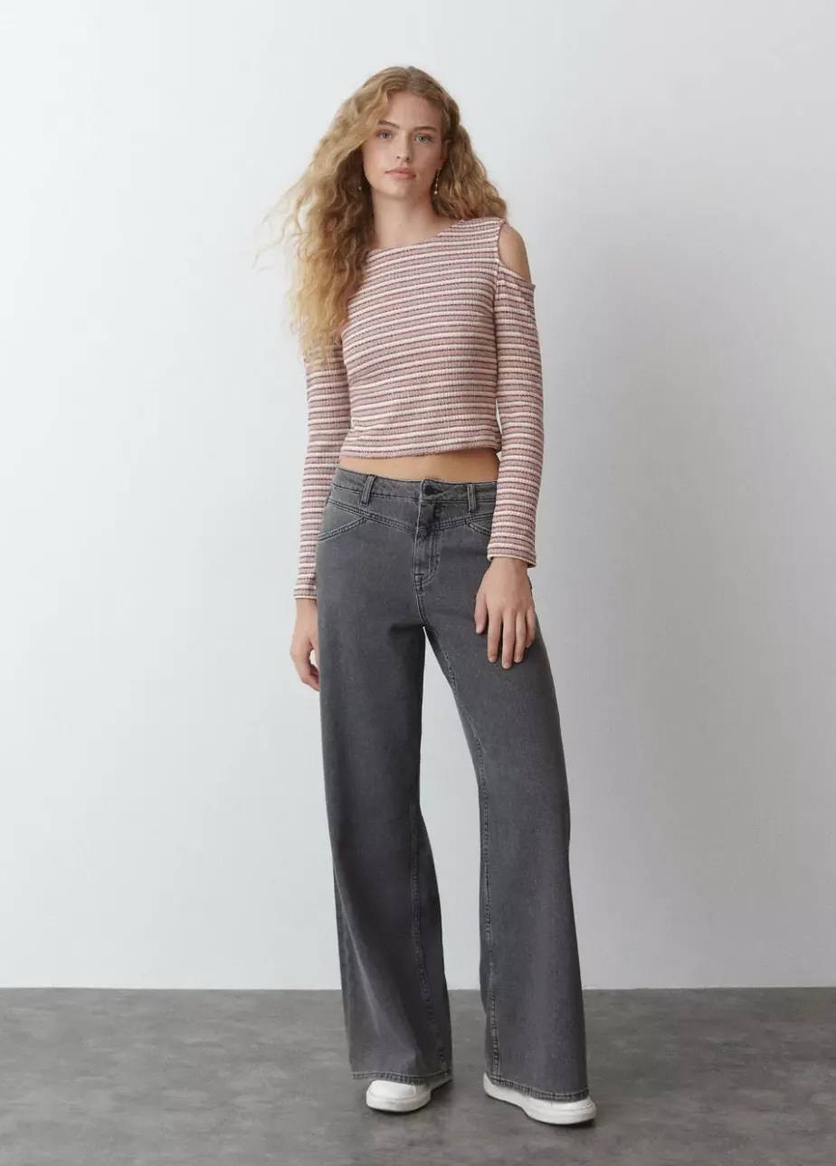 Mujer Brownie Spain Camisetas-Camiseta Canale Hombros Rayas