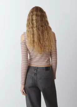 Mujer Brownie Spain Camisetas-Camiseta Canale Hombros Rayas