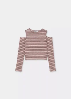 Mujer Brownie Spain Camisetas-Camiseta Canale Hombros Rayas