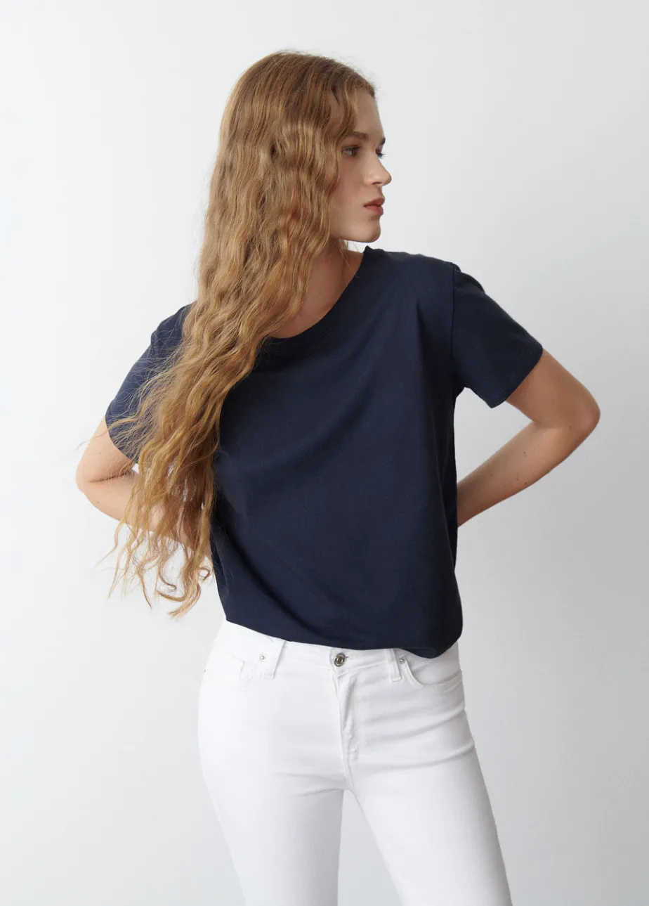 Mujer Brownie Spain Camisetas-Camiseta Cuello Redondo Basico