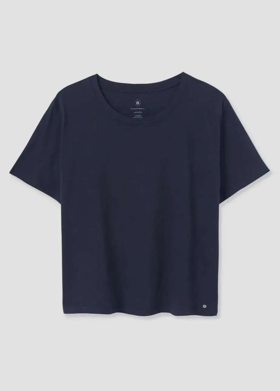 Mujer Brownie Spain Camisetas-Camiseta Cuello Redondo Basico