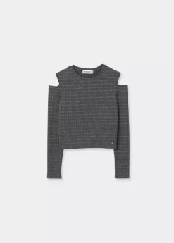 Mujer Brownie Spain Camisetas-Camiseta Escote Hombros Rayas