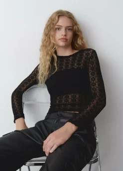 Mujer Brownie Spain Camisetas-Camiseta Lace Manga Larga