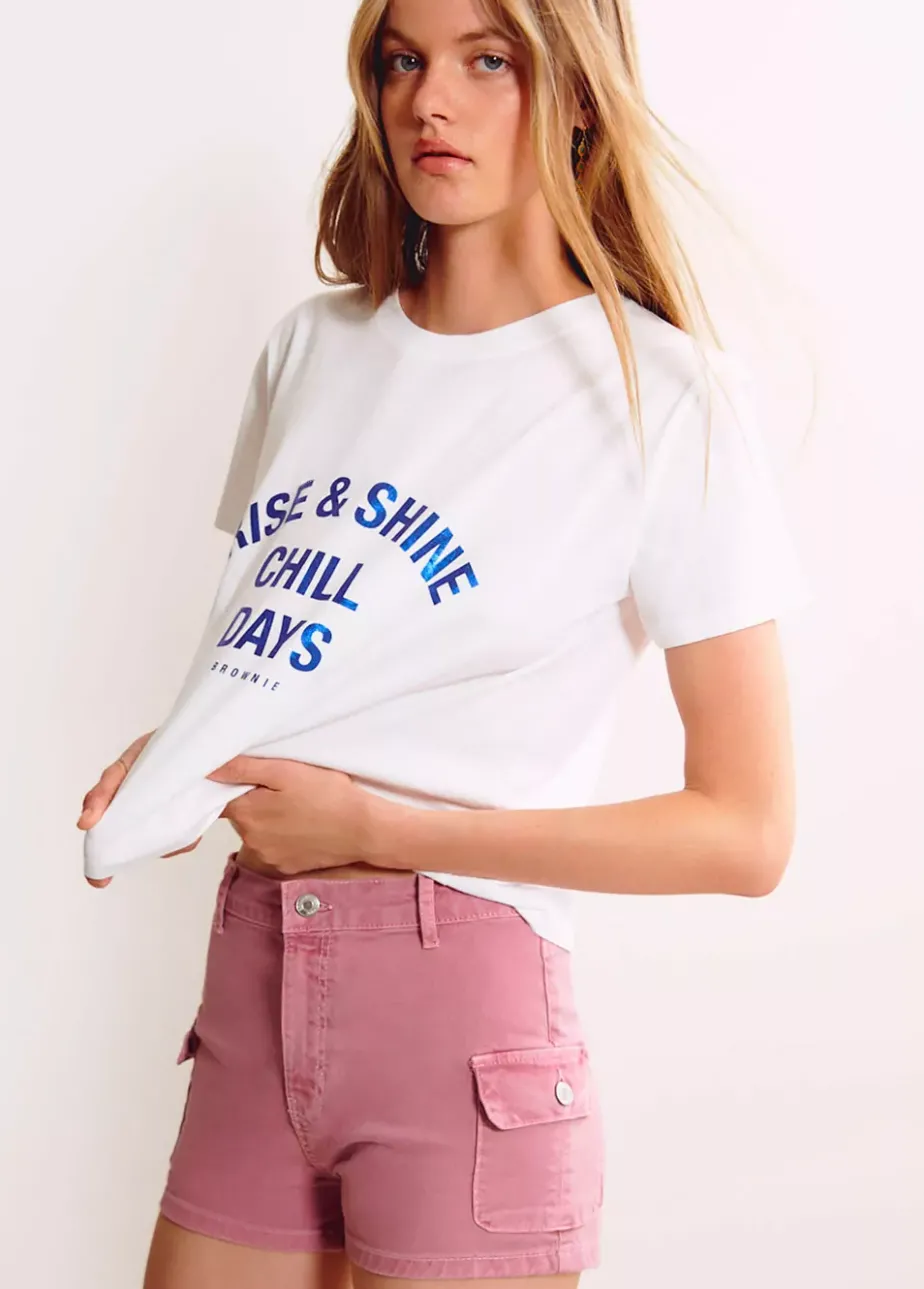 Mujer Brownie Spain Camisetas-Camiseta Manga Corta Foil