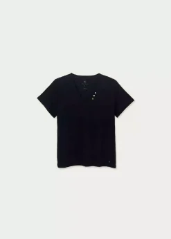 Mujer Brownie Spain Camisetas-Camiseta Mar Basica Botones Organica | Compra Camisetas | Otono-Invierno 2021