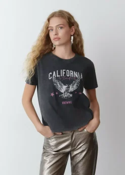 Mujer Brownie Spain Camisetas-Camiseta Print Aguila Manga Corta