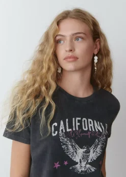 Mujer Brownie Spain Camisetas-Camiseta Print Aguila Manga Corta