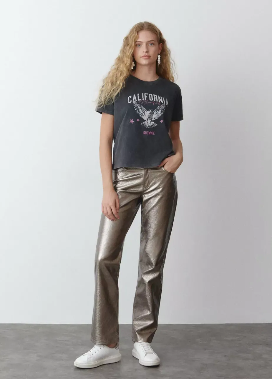 Mujer Brownie Spain Camisetas-Camiseta Print Aguila Manga Corta