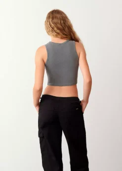 Mujer Brownie Spain Camisetas-Camiseta Sin Manga Bordada