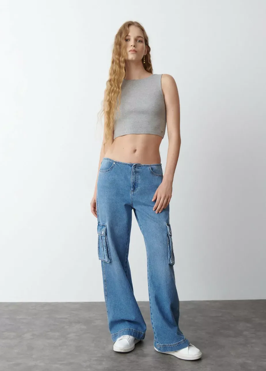 Mujer Brownie Spain Camisetas-Camiseta Sin Manga Gris