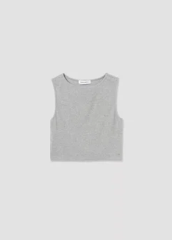 Mujer Brownie Spain Camisetas-Camiseta Sin Manga Gris