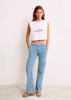 Mujer Brownie Spain Camisetas-Camiseta Sin Manga Guitarra