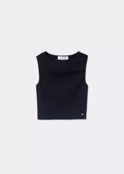 Mujer Brownie Spain Camisetas-Camiseta Sin Manga Negra