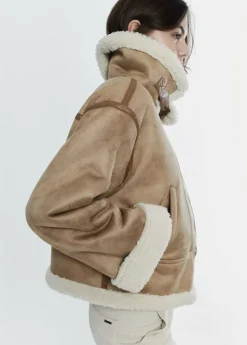 Mujer Brownie Spain Abrigos Y Chaquetas-Cazadora Doblefaz Efecto Piel