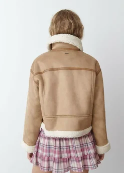 Mujer Brownie Spain Abrigos Y Chaquetas-Cazadora Doblefaz Efecto Piel