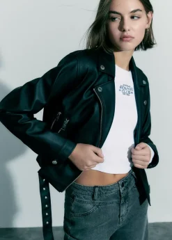 Mujer Brownie Spain Abrigos Y Chaquetas-Cazadora Efecto Piel
