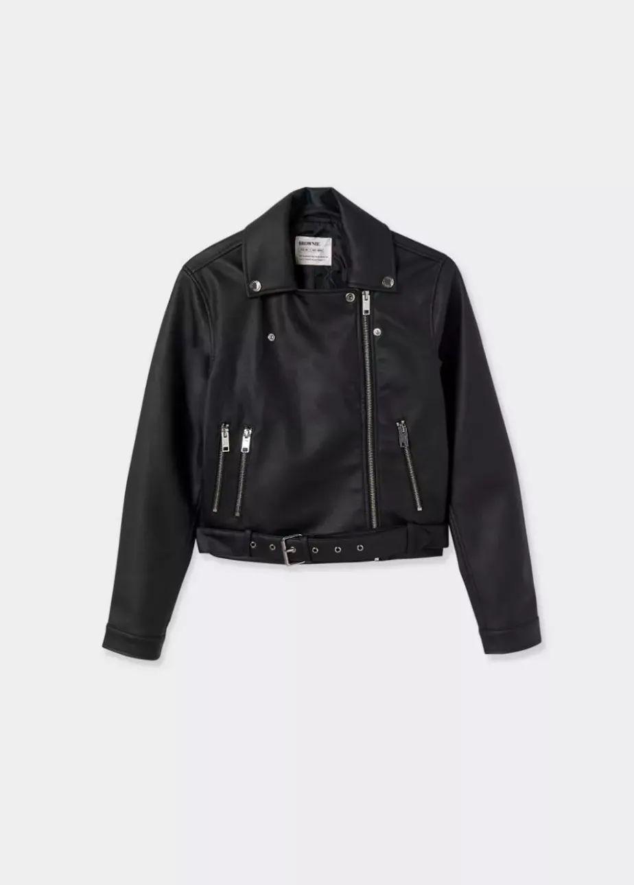 Mujer Brownie Spain Abrigos Y Chaquetas-Cazadora Efecto Piel