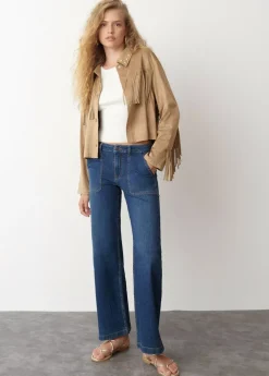 Mujer Brownie Spain Abrigos Y Chaquetas-Cazadora Flecos Y Tachas