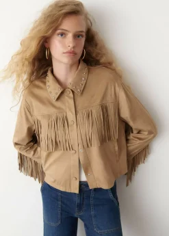 Mujer Brownie Spain Abrigos Y Chaquetas-Cazadora Flecos Y Tachas