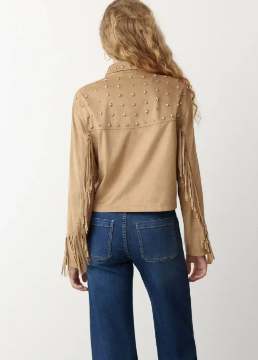 Mujer Brownie Spain Abrigos Y Chaquetas-Cazadora Flecos Y Tachas