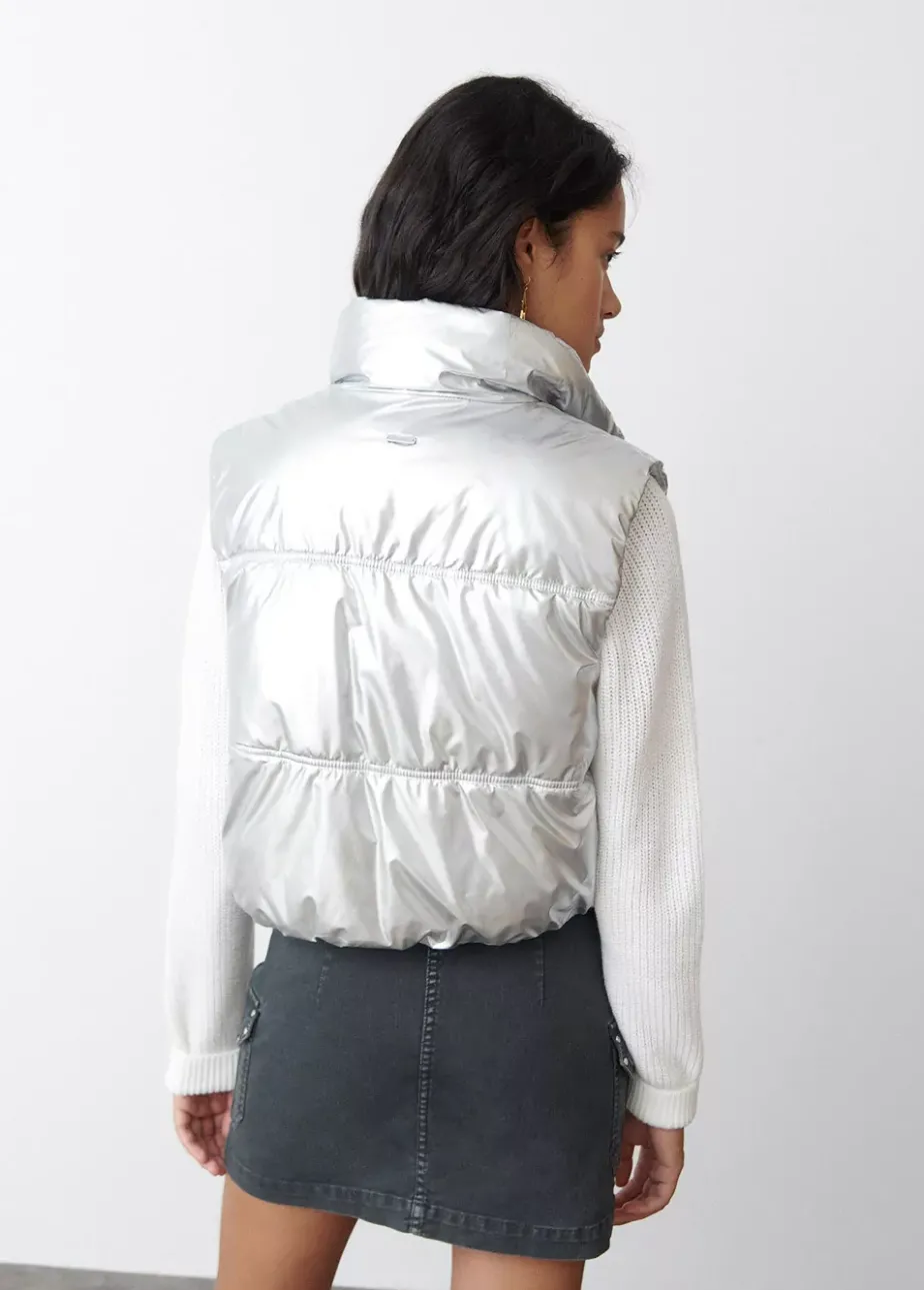 Mujer Brownie Spain Abrigos Y Chaquetas-Chaleco Acolchado Vinilado