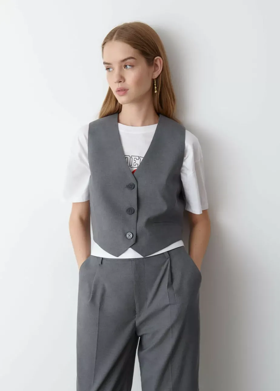 Mujer Brownie Spain Tops-Chaleco Corto Sastre