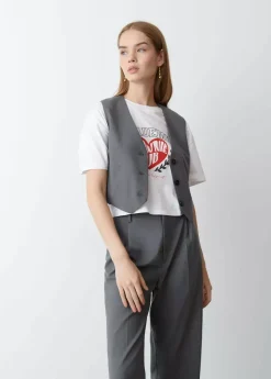 Mujer Brownie Spain Tops-Chaleco Corto Sastre