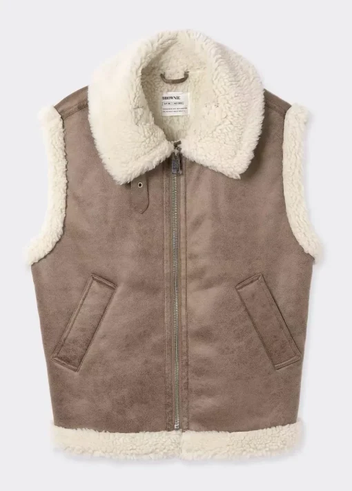 Mujer Brownie Spain Abrigos Y Chaquetas-Chaleco Doblefaz Efecto Piel