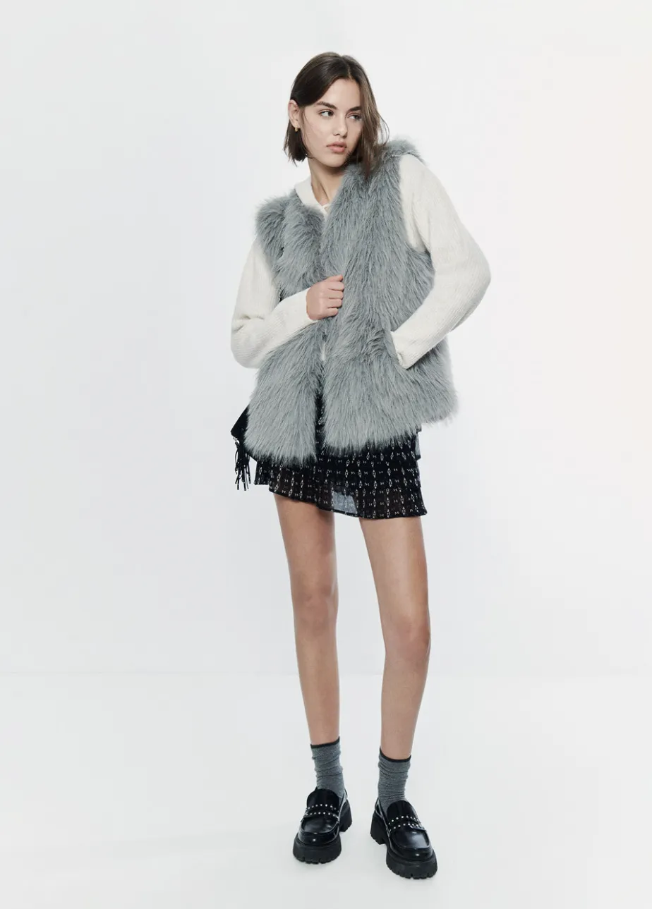 Mujer Brownie Spain Abrigos Y Chaquetas-Chaleco Efecto Pelo