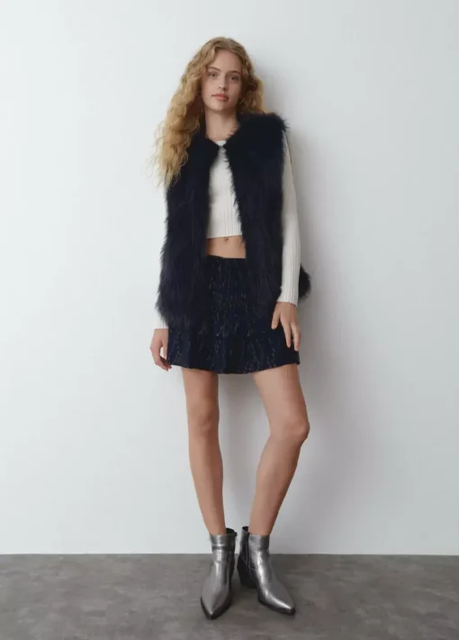 Mujer Brownie Spain Abrigos Y Chaquetas-Chaleco Efecto Pelo