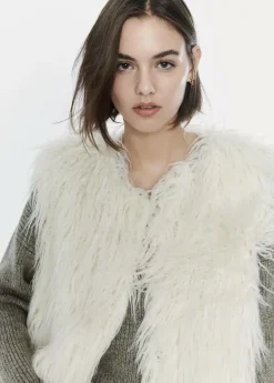 Mujer Brownie Spain Abrigos Y Chaquetas-Chaleco Efecto Pelo Largo