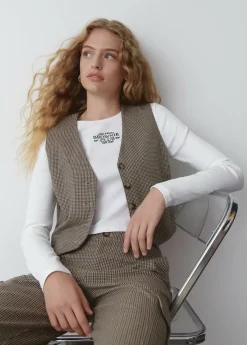 Mujer Brownie Spain Tops-Chaleco Sastre Cuadros