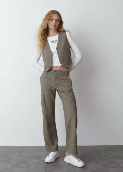 Mujer Brownie Spain Tops-Chaleco Sastre Cuadros