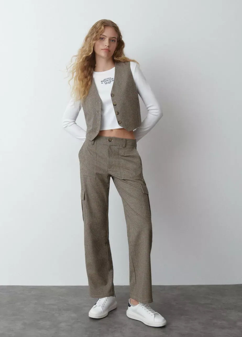 Mujer Brownie Spain Tops-Chaleco Sastre Cuadros