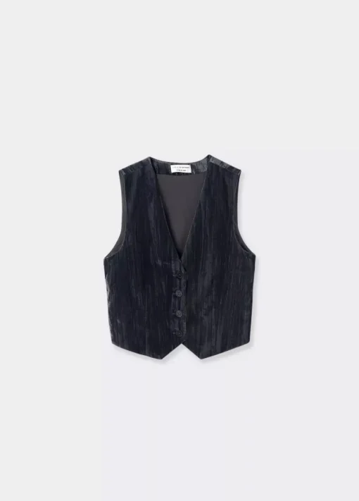 Mujer Brownie Spain Tops-Chaleco Sastre Terciopelo