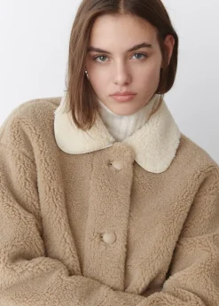 Mujer Brownie Spain Abrigos Y Chaquetas-Chaqueta Borreguito Cuello Contraste