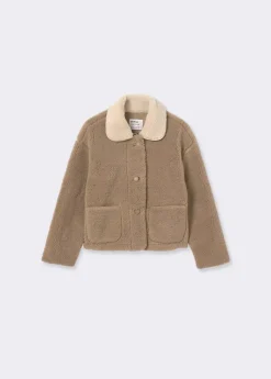 Mujer Brownie Spain Abrigos Y Chaquetas-Chaqueta Borreguito Cuello Contraste