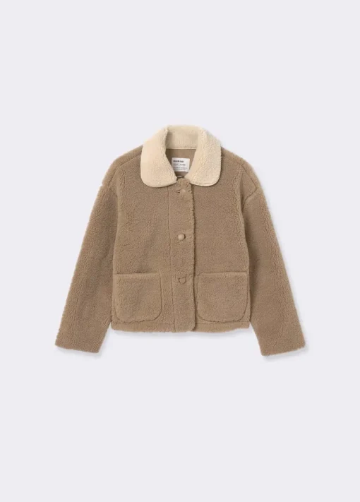 Mujer Brownie Spain Abrigos Y Chaquetas-Chaqueta Borreguito Cuello Contraste