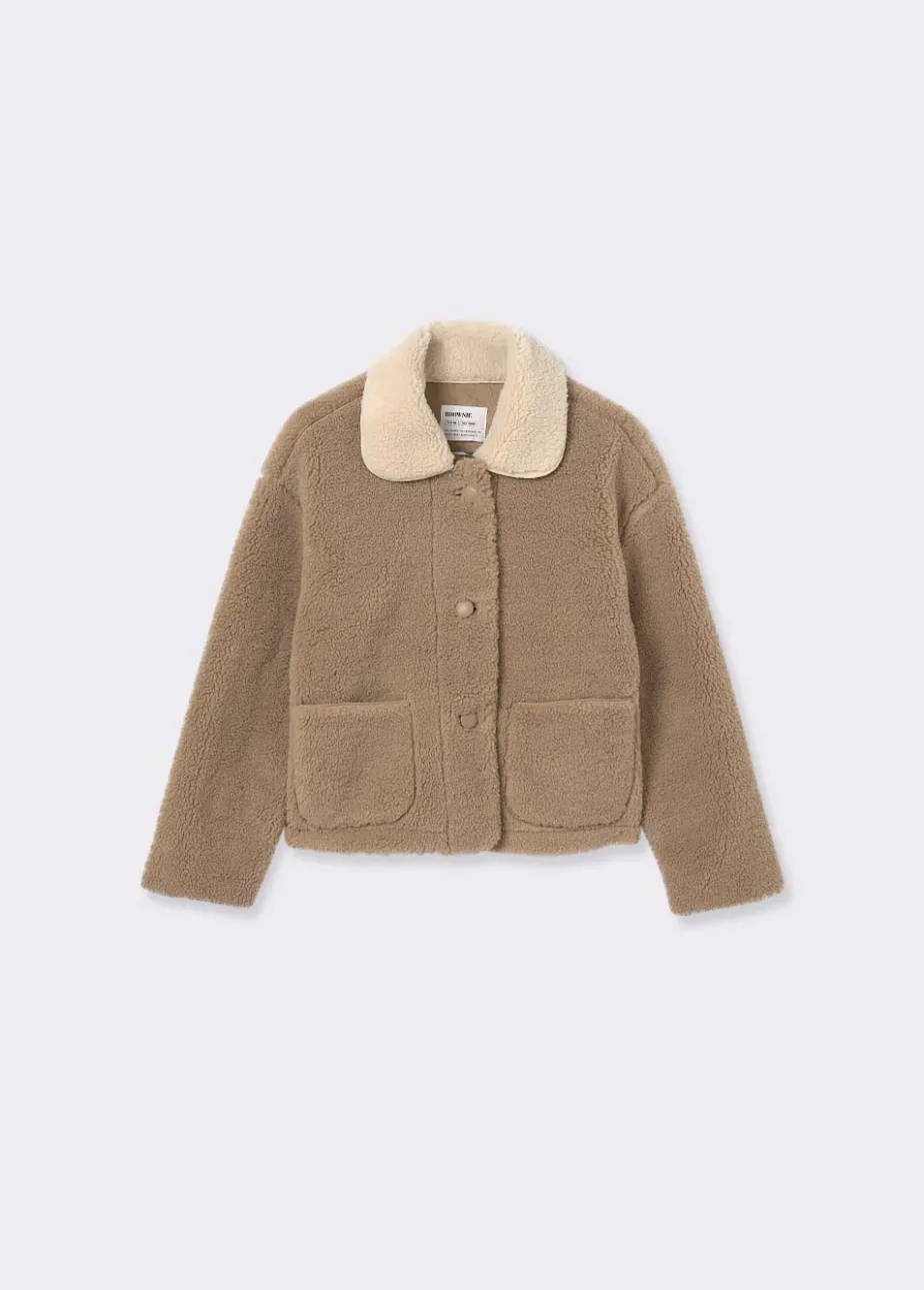 Mujer Brownie Spain Abrigos Y Chaquetas-Chaqueta Borreguito Cuello Contraste