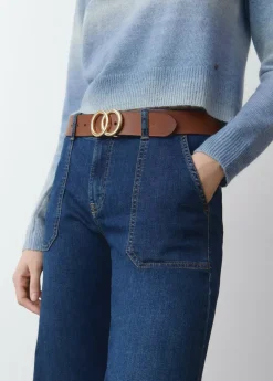 Mujer Brownie Spain Otros Accesorios-Cinturon Piel Hebilla Doble Piel