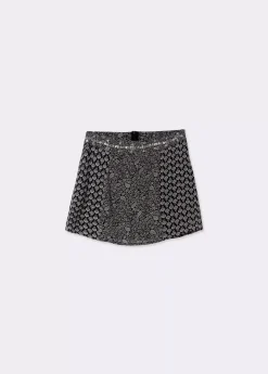 Mujer Brownie Spain Faldas-Falda Doble Estampado Brillos