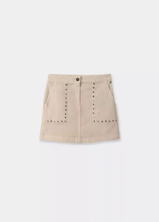 Mujer Brownie Spain Faldas-Falda Pana Bolsillo Parche